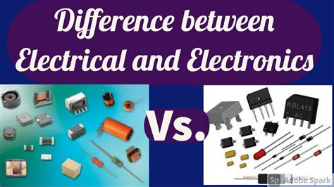 electric electrical electronic difference